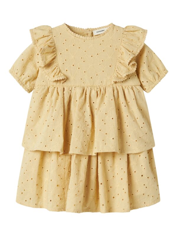 Lil Atelier Fabioli SS Loose Dress - Sea Mist - 92 cm