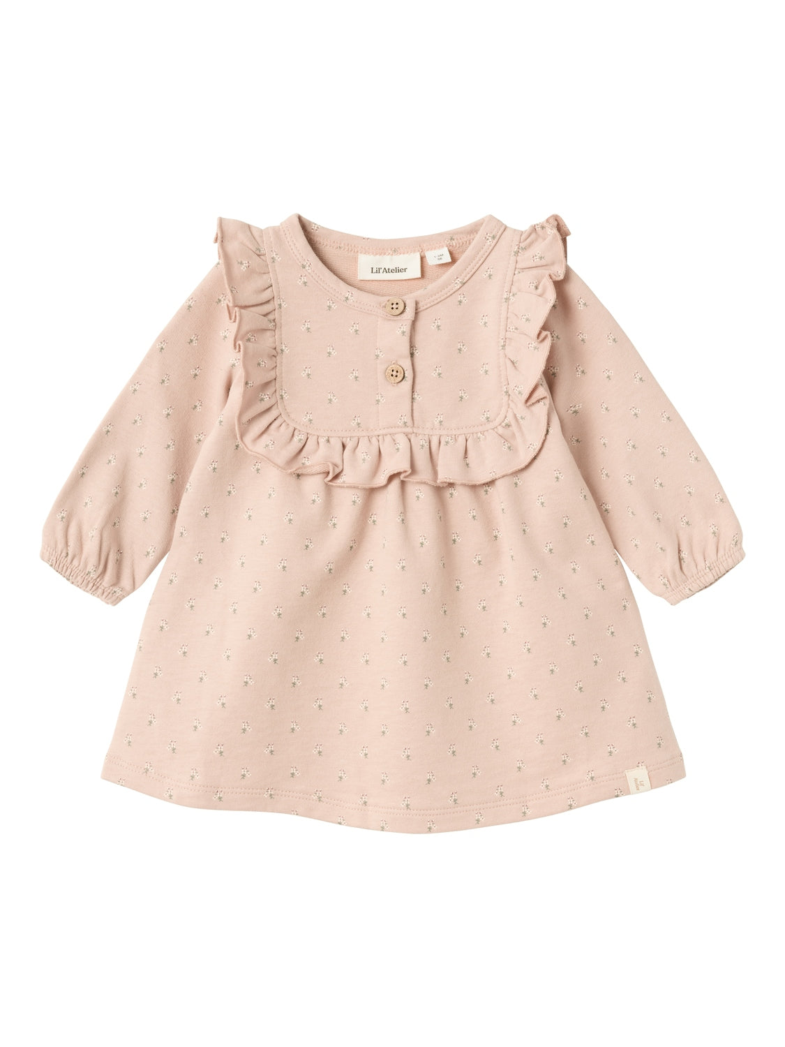 Lil Atelier Fanja Sweat Dres -Rose Dust - 56 cm