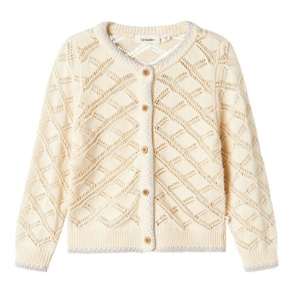 Lil Atelier Fanna Knit cardigan - Turtledove - 92 cm
