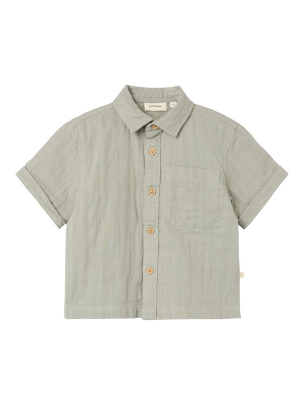 Lil Atelier Felix Loose Shirt - Forest Fog - 92 cm