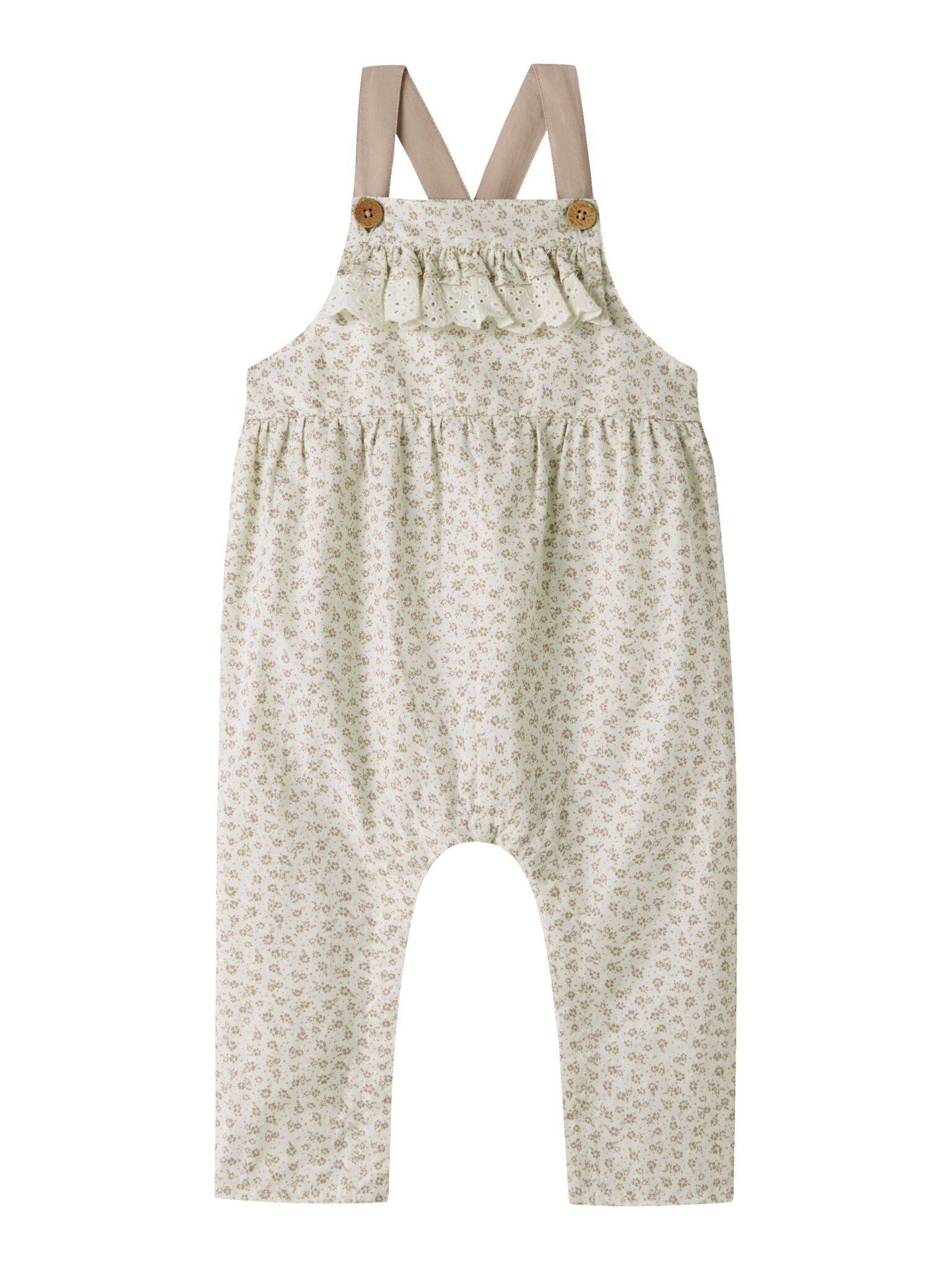 Lil Atelier Fjola Loose Overall - Coconut Milk - 56 cm