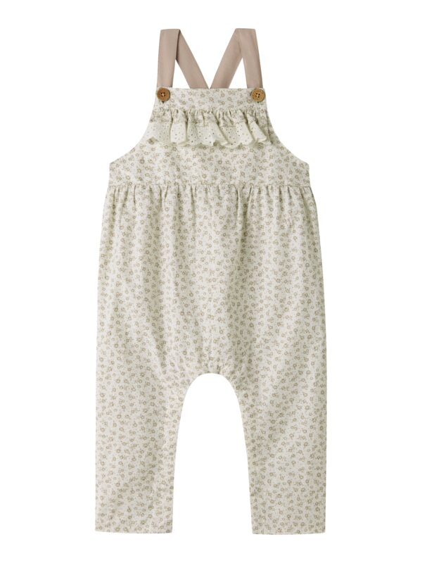 Lil Atelier Fjola Loose Overall - Coconut Milk - 56 cm