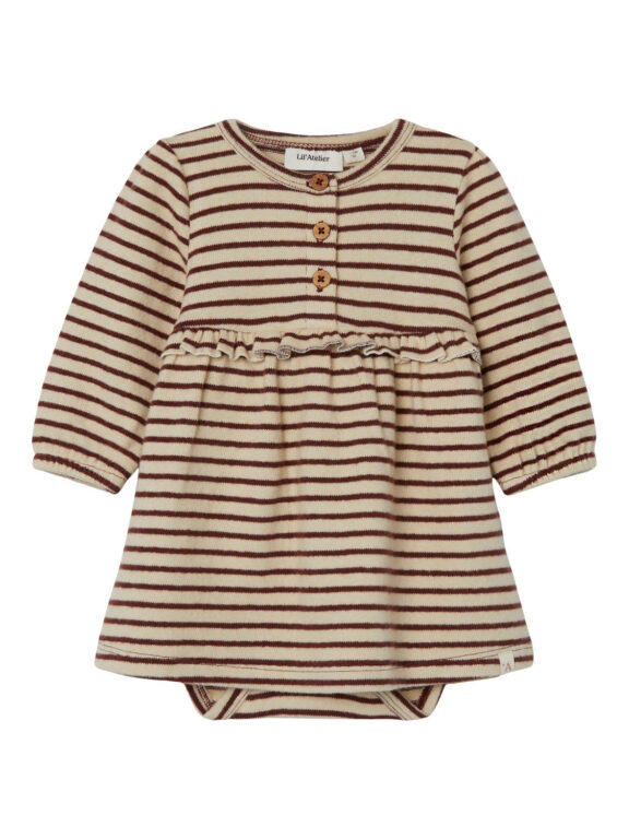 Lil Atelier Fodo Body Kjole - Rum Raisin - 56 cm
