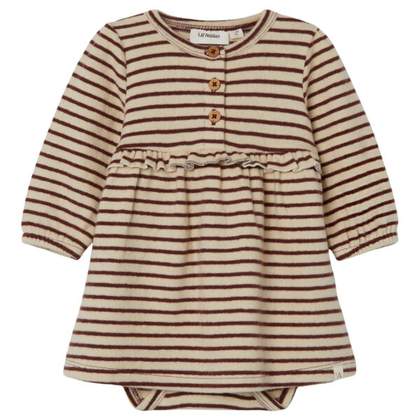 Lil Atelier Fodo Body Kjole - Rum Raisin - 56 cm