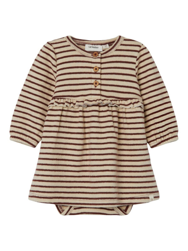 Lil Atelier Fodo Body Kjole - Rum Raisin - 56 cm