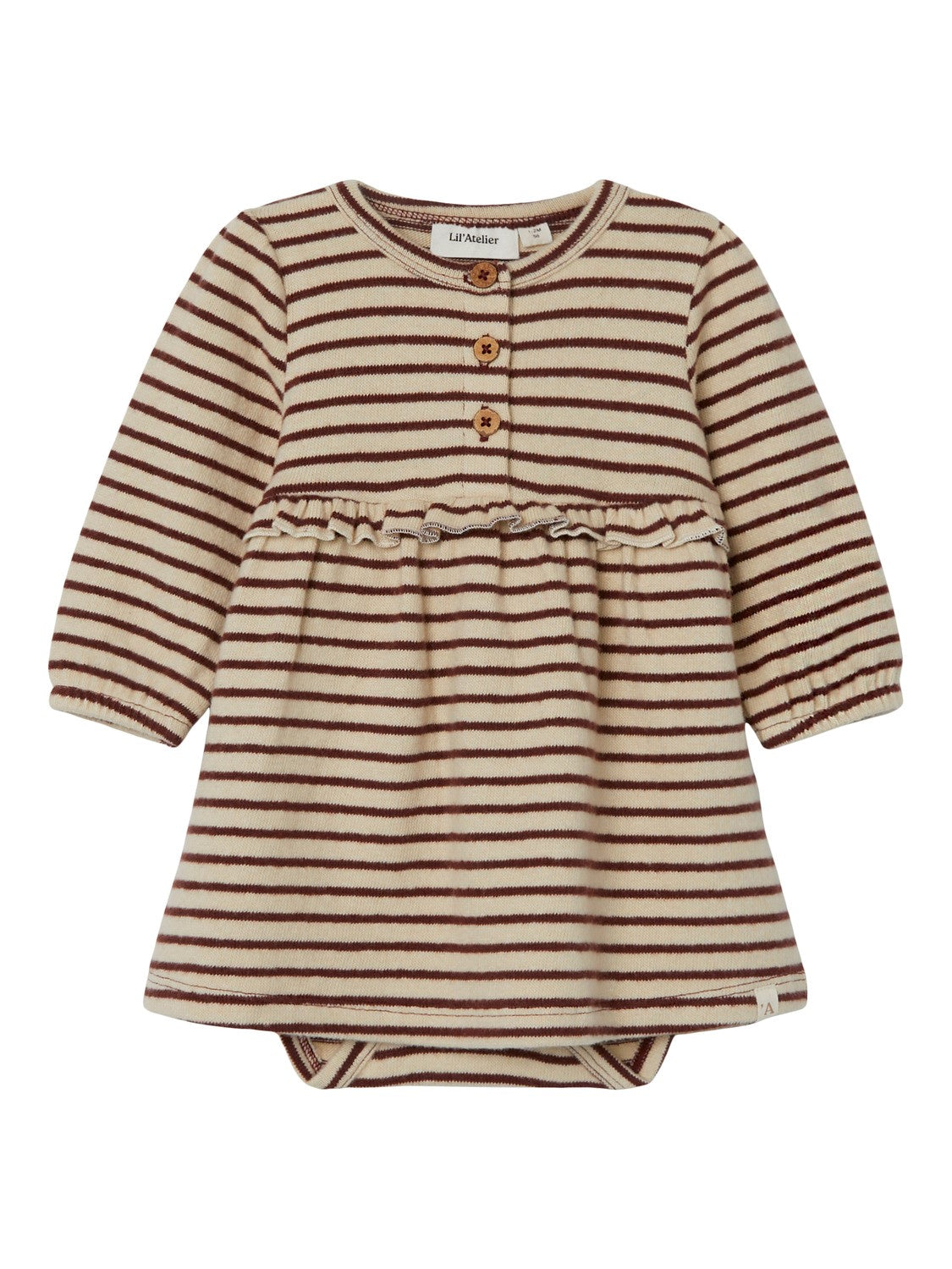 Lil Atelier Fodo Body Kjole - Rum Raisin - 56 cm