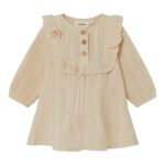 Lil Atelier Foya Dress - Wood Ash - 56 cm
