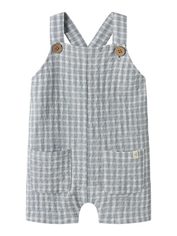 Lil Atelier Frey Loose Short Overall - Coconut Milk - 56 cm