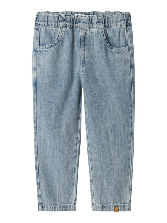Lil Atelier Fundo Loose Jeans - Medium Blue Denim - 92 cm