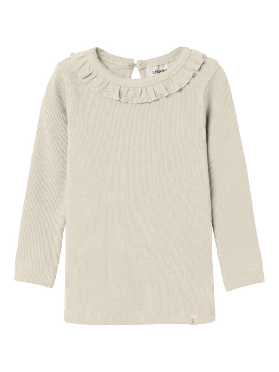 Lil Atelier Gago Dia Slim Shirt - Turtledove - 92 cm