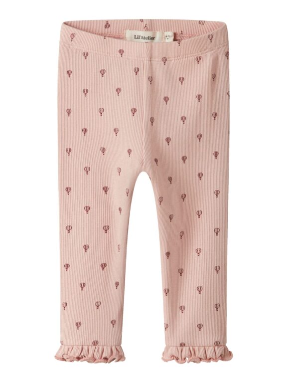 Lil Atelier Gago Kny Slim Leggings - Cameo Rose/Air Balloon - 56 cm Lil Atelier Gago Kny Slim Leggings - Cameo Rose/Air Balloon - 56 cm