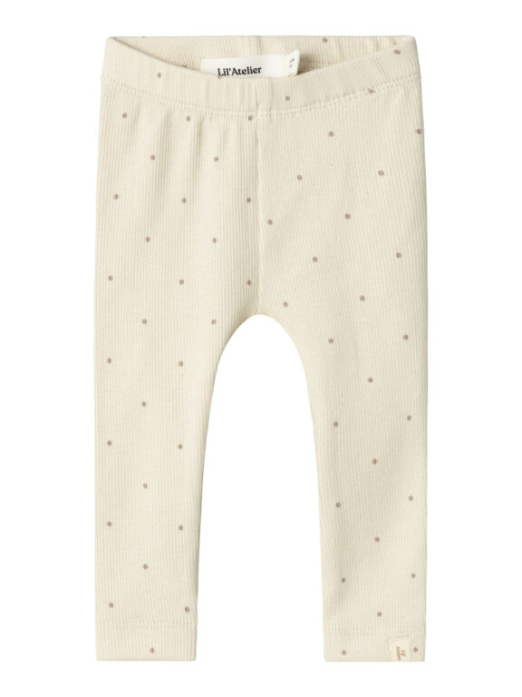 Lil Atelier Gago Kye Slim Leggings - Birch - 56 cm