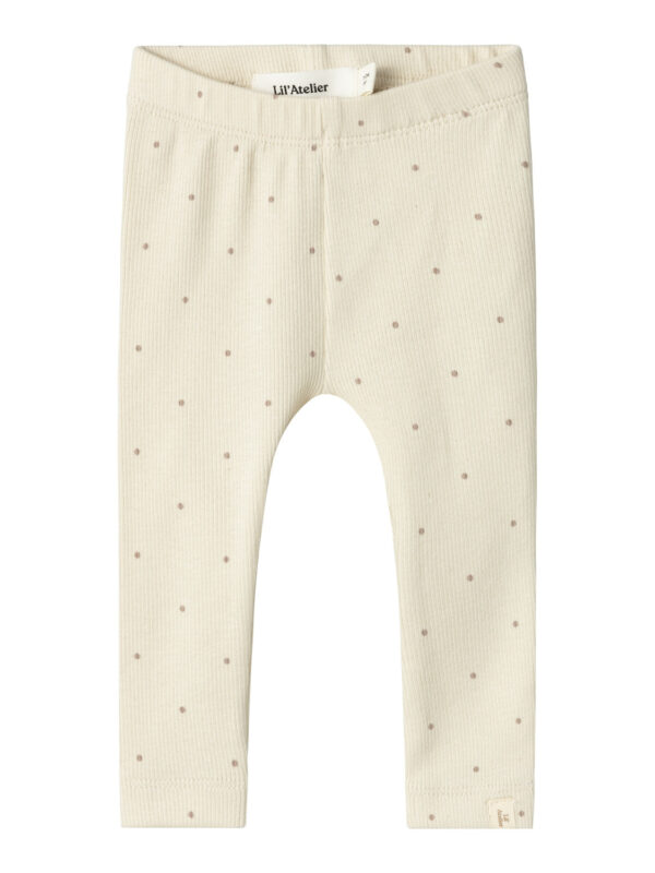 Lil Atelier Gago Kye Slim Leggings - Birch - 56 cm