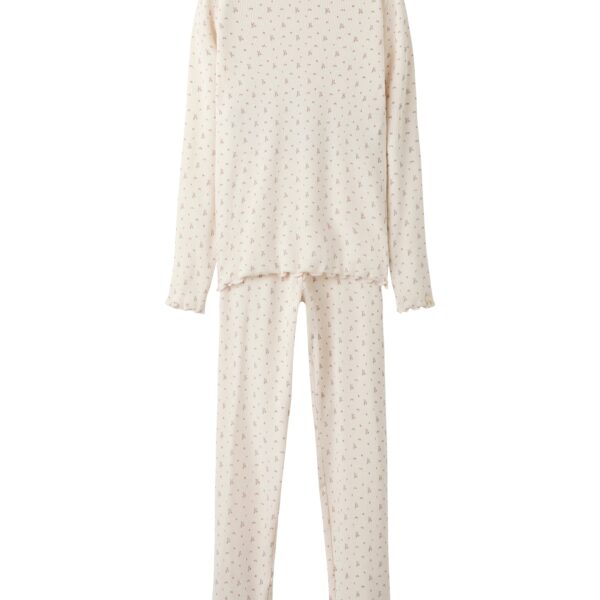 Lil Atelier Gago LS Nightset - Almost Mauve/Flowers - 92 cm