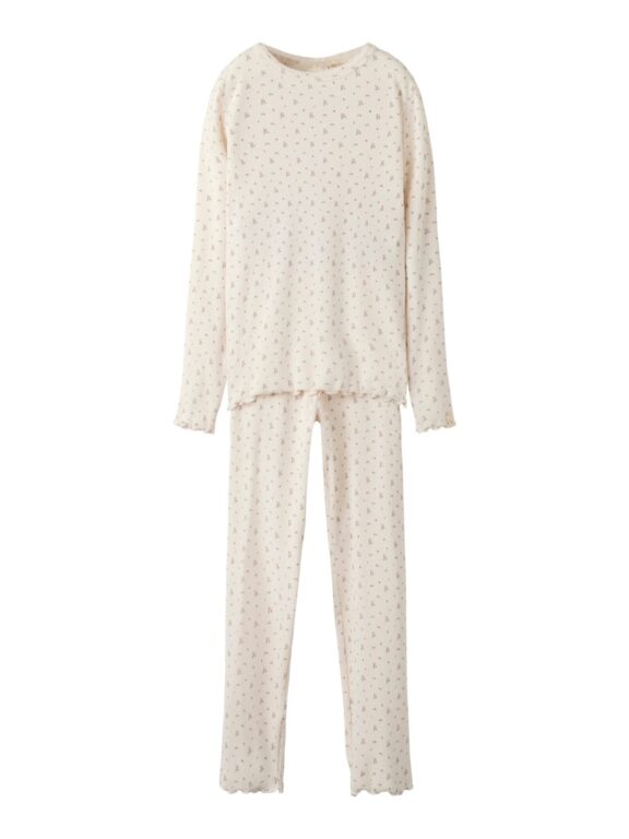 Lil Atelier Gago LS Nightset - Almost Mauve/Flowers - 92 cm Lil Atelier Gago LS Nightset - Almost Mauve/Flowers - 92 cm