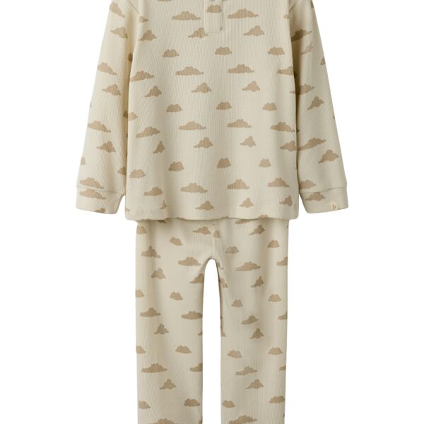 Lil Atelier Gago LS Nightset - Turtledove/Sky - 92 cm