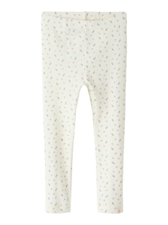 Lil Atelier Gago Slim Leggings - Coconut Milk/Small Flower - 92 cm Lil Atelier Gago Slim Leggings - Coconut Milk/Small Flower - 92 cm
