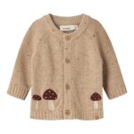 Lil Atelier Galto Knit Cardigan - Warm Sand - 56 cm