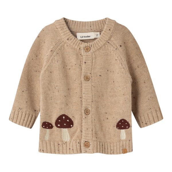 Lil Atelier Galto Knit Cardigan - Warm Sand - 56 cm