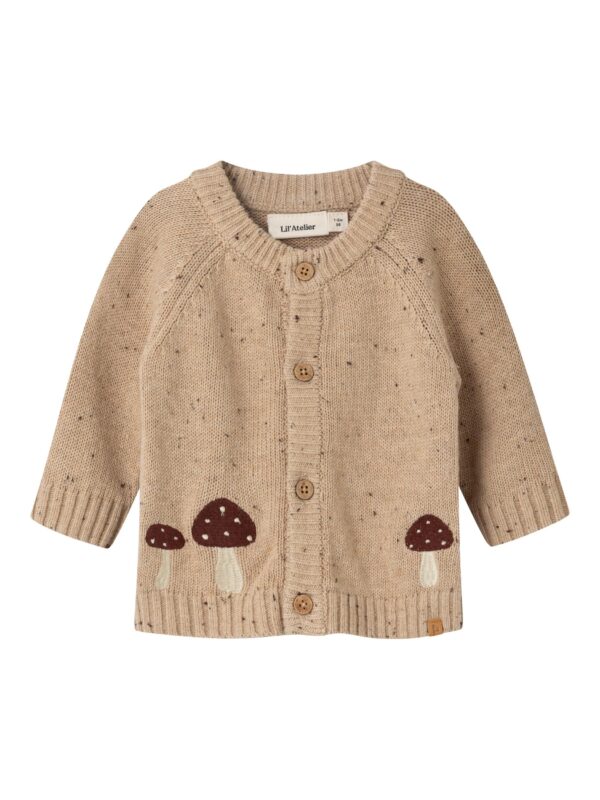 Lil Atelier Galto Knit Cardigan - Warm Sand - 56 cm
