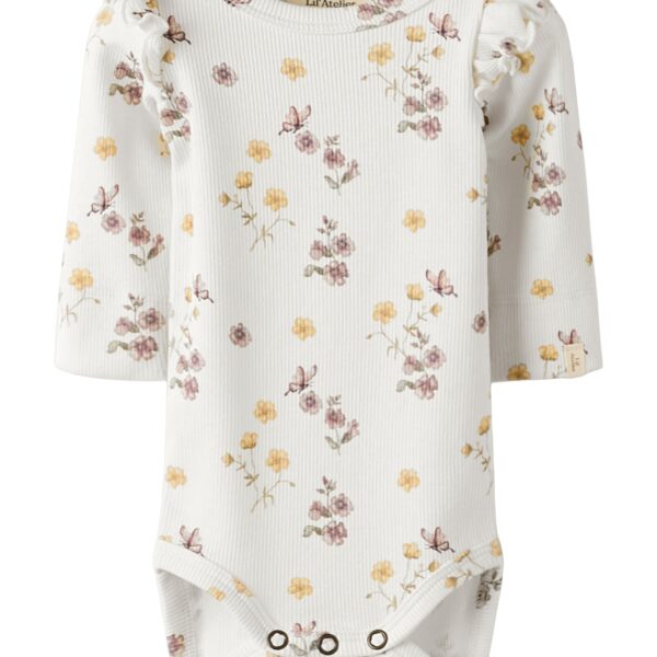 Lil Atelier Gavo Eko Slim Body NOOS - Coconut Milk/Flower Mix - 56 cm