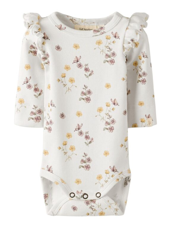 Lil Atelier Gavo Eko Slim Body NOOS - Coconut Milk/Flower Mix - 56 cm
