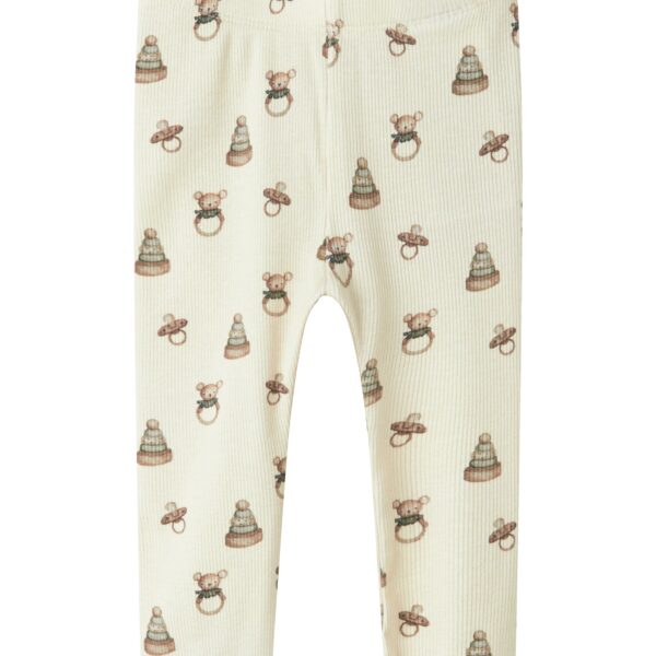 Lil Atelier Gavo Elf Slim Leggings - Turtledove/Toy - 56 cm