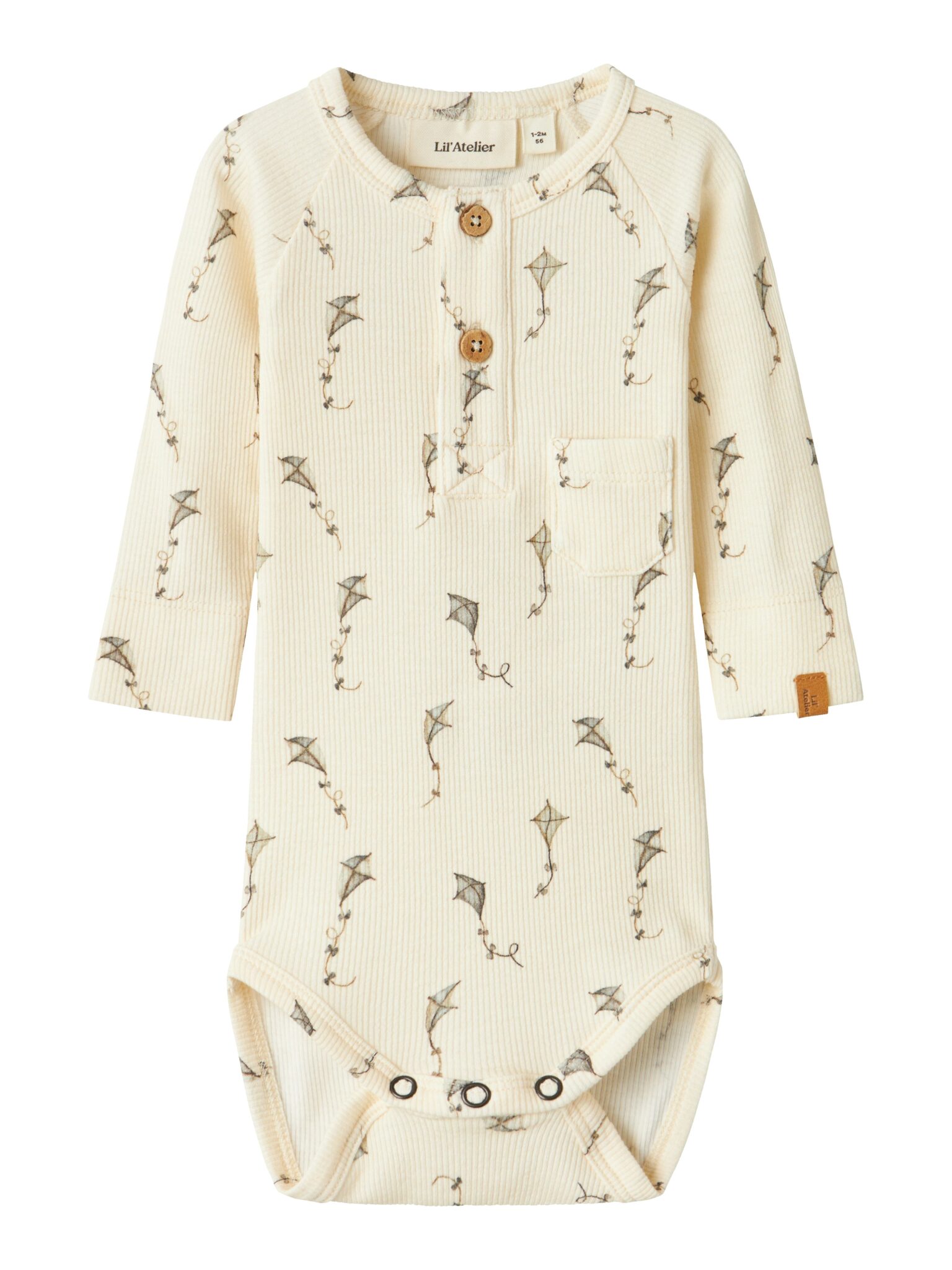 Lil Atelier Gavo Elm Slim body NOOS - Turtledove/Kites - 56 cm