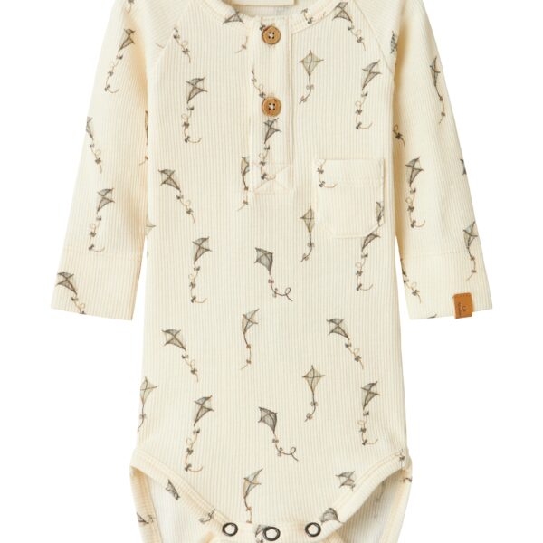 Lil Atelier Gavo Elm Slim body NOOS - Turtledove/Kites - 56 cm