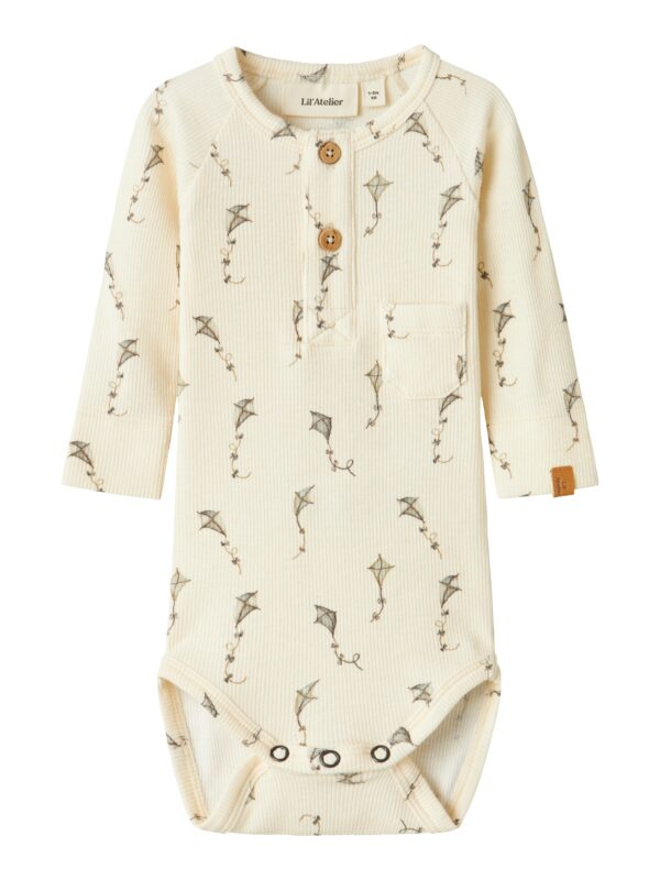 Lil Atelier Gavo Elm Slim body NOOS - Turtledove/Kites - 56 cm