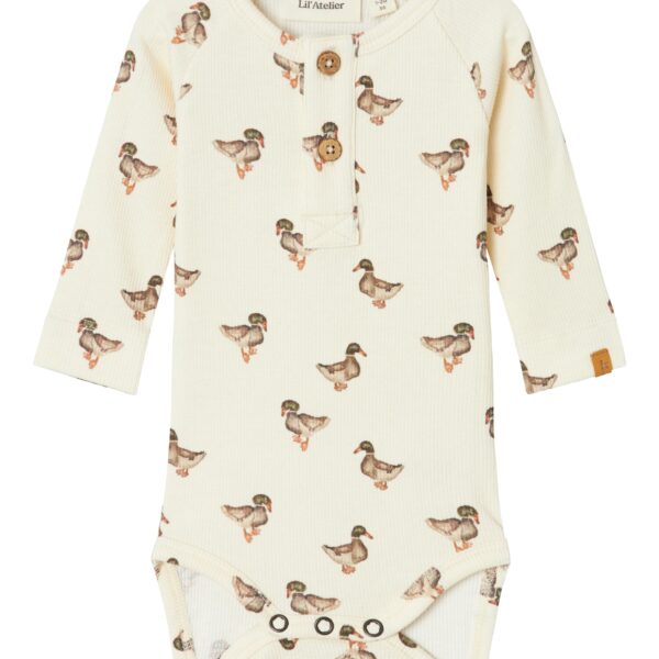 Lil Atelier Gavo Elo Slim body - Turtledove/Duck - 56 cm