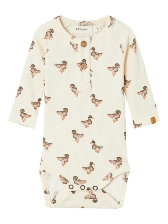 Lil Atelier Gavo Elo Slim body - Turtledove/Duck - 56 cm