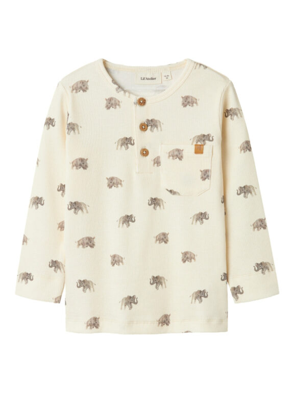 Lil Atelier Gavo Evo Slim Top - Turtledove - 92 cm Lil Atelier Gavo Evo Slim Top - Turtledove - 92 cm