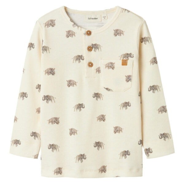 Lil Atelier Gavo Evo Slim Top - Turtledove - 92 cm