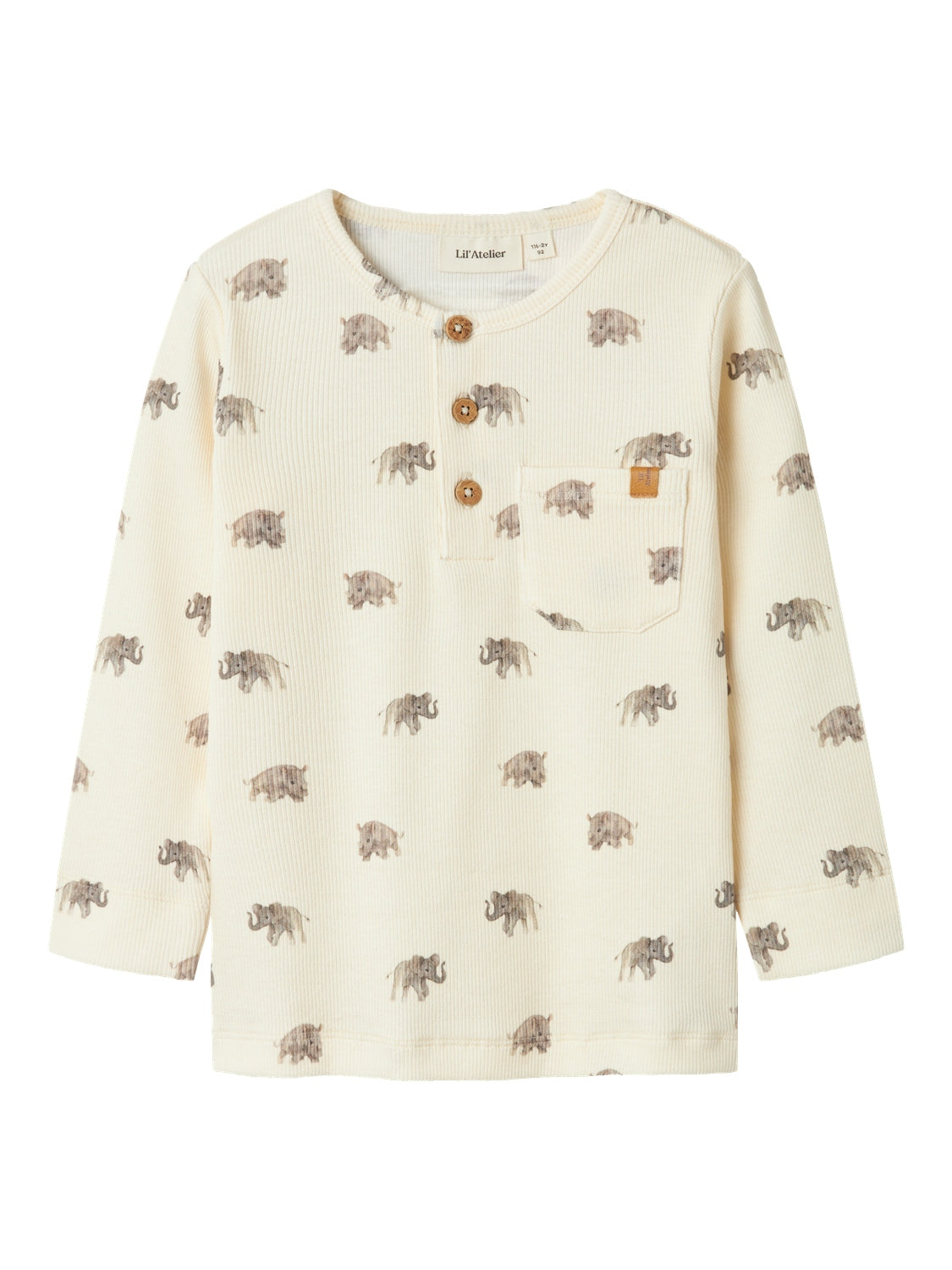 Lil Atelier Gavo Evo Slim Top - Turtledove - 92 cm