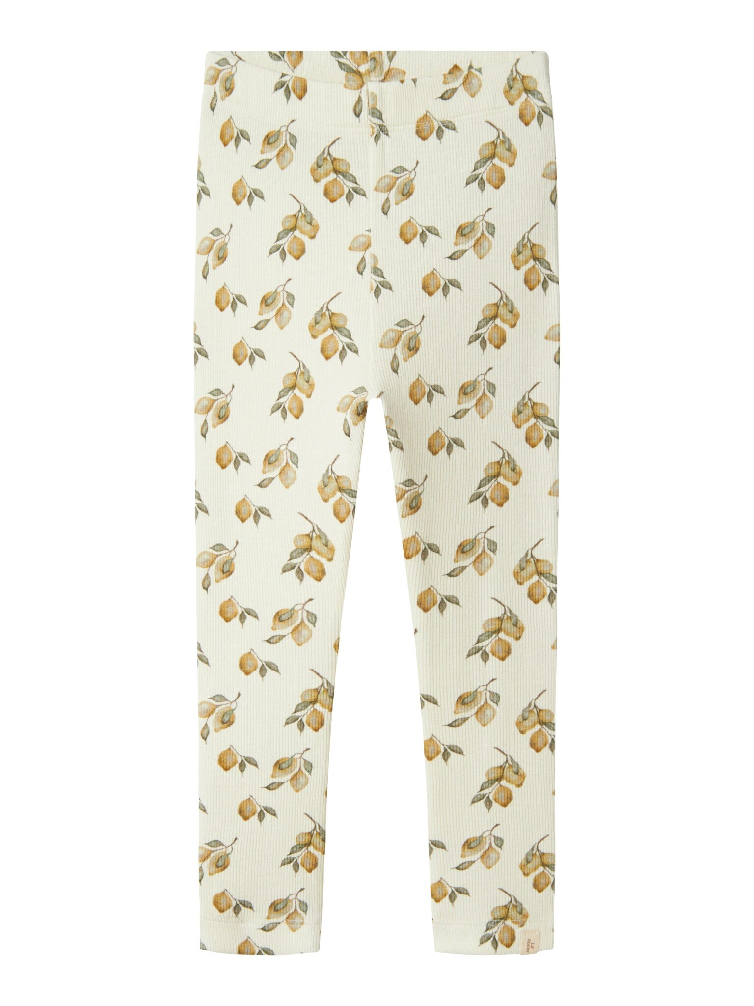Lil Atelier Gavo Slim Leggings - Turtledove/Lemon - 92 cm