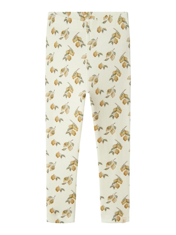 Lil Atelier Gavo Slim Leggings - Turtledove/Lemon - 92 cm