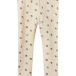 Lil Atelier Gaya Slim Leggings - Fog Flower - 92 cm