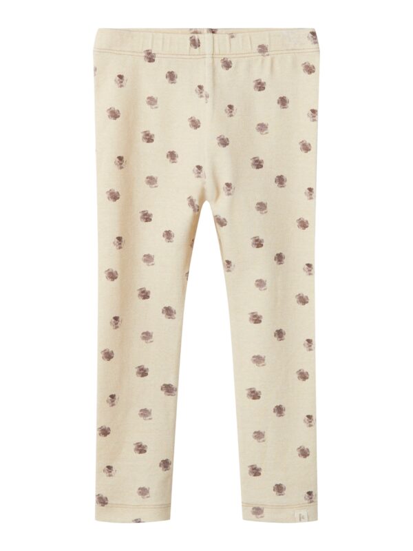 Lil Atelier Gaya Slim Leggings - Fog Flower - 92 cm Lil Atelier Gaya Slim Leggings - Fog Flower - 92 cm