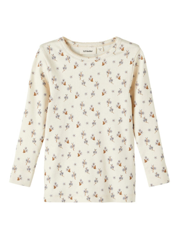 Lil Atelier Gaya Slim Top - Turtledove - 92 cm