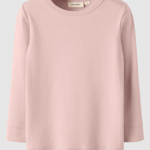 Lil Atelier Gayo LS Slim Top - Misty Rose - 92 cm