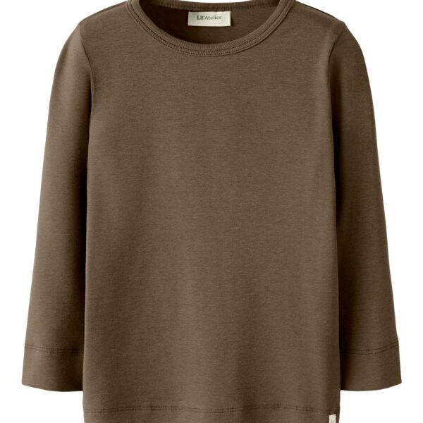 Lil Atelier Gayo LS Slim Top NOOS - Shitake - 92 cm