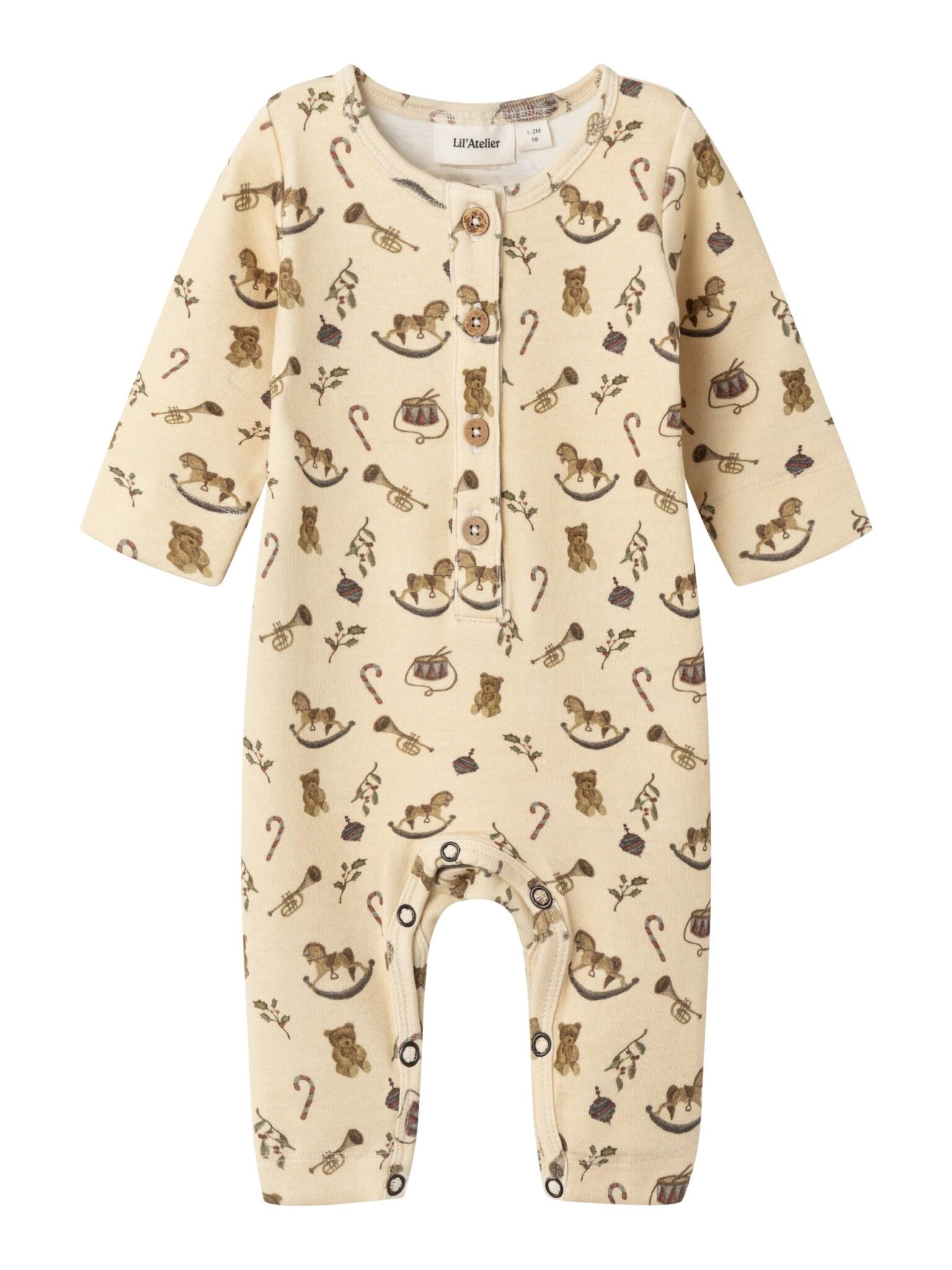 Lil Atelier Gayo Natdragt - Wood Ash - 56 cm