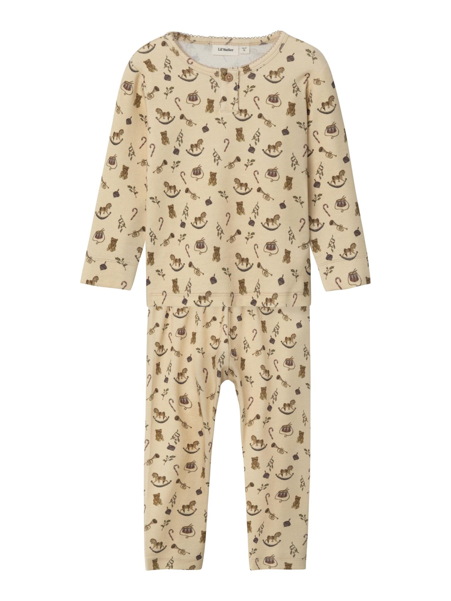 Lil Atelier Gayo Natsæt - Wood Ash - 92 cm