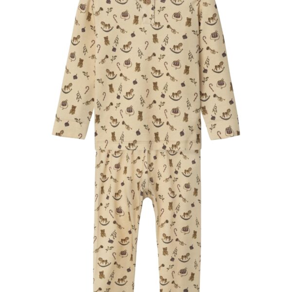 Lil Atelier Gayo Natsæt - Wood Ash - 92 cm