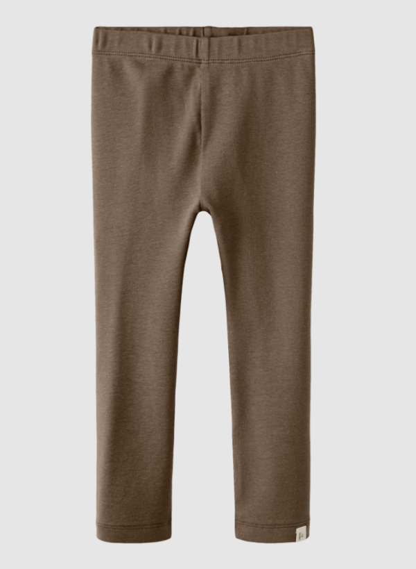 Lil Atelier Gayo Slim Leggings NOOS - Shitake - 92 cm