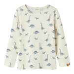 Lil Atelier Geo Avu Slim Top - Turtledove - 92 cm