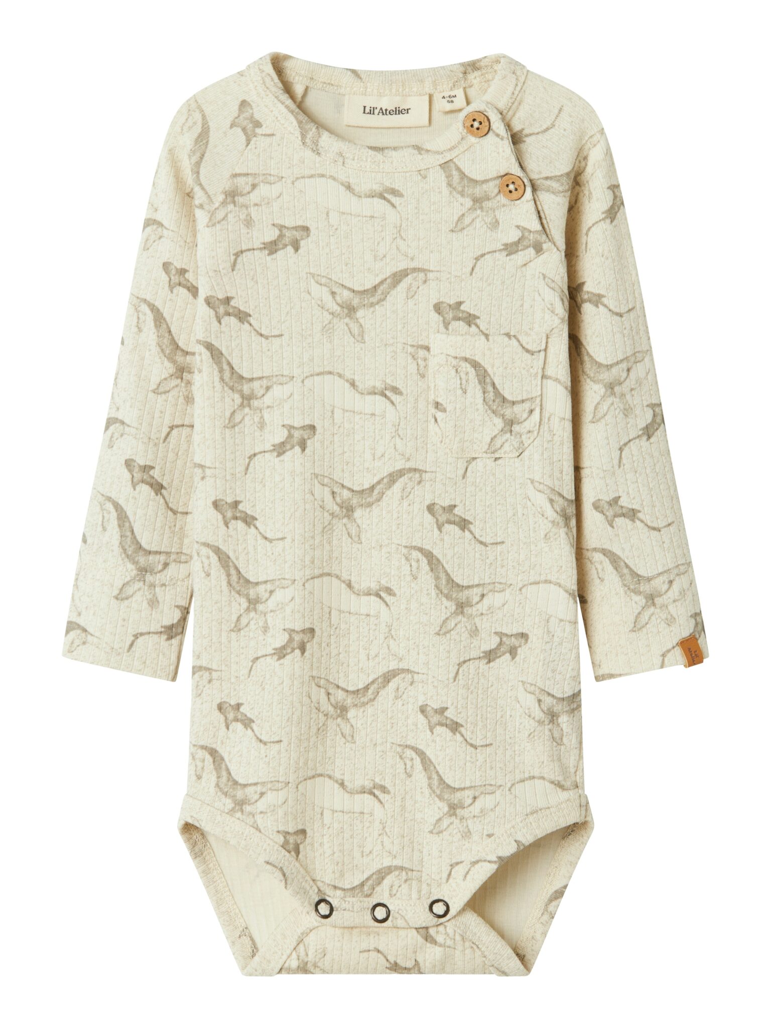 Lil Atelier Gio Bop Slim Body - Turtledove - 56cm