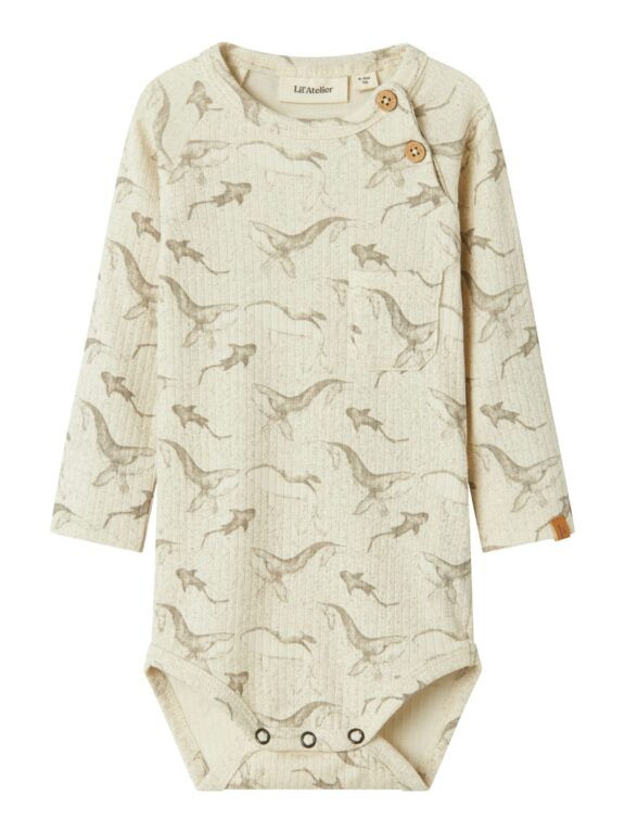 Lil Atelier Gio Bop Slim Body - Turtledove - 56cm
