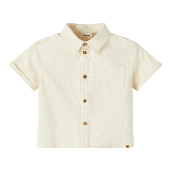 Lil Atelier Hadam Loose Shirt - Turtledove - 92 cm